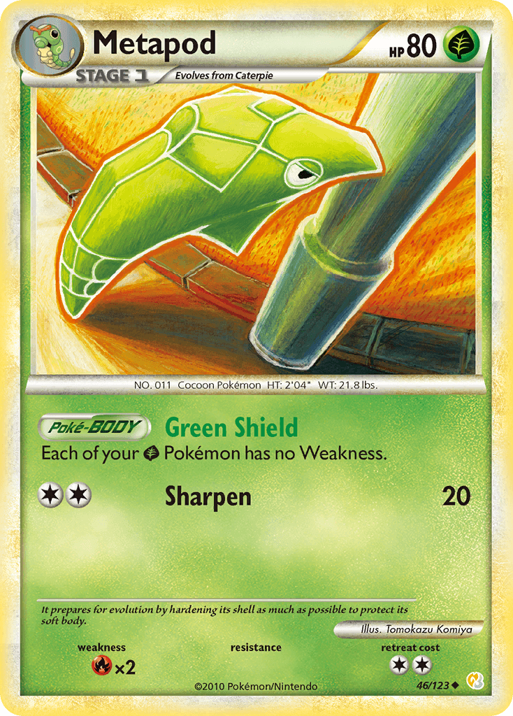 Metapod Pokémon card