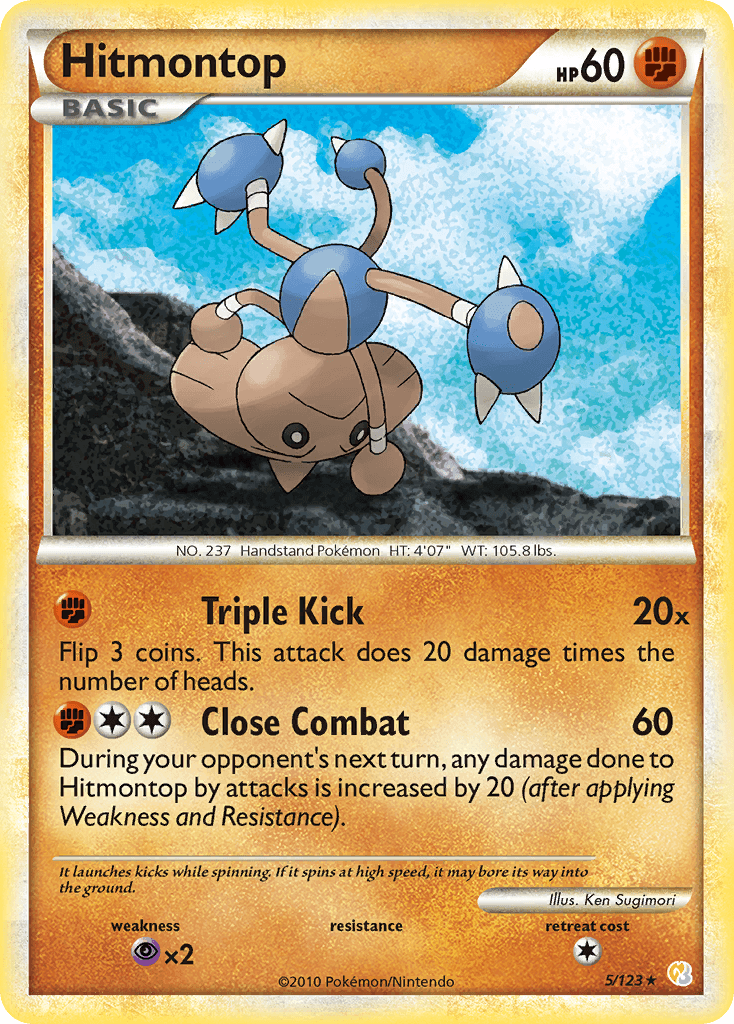 Hitmontop Pokémon card