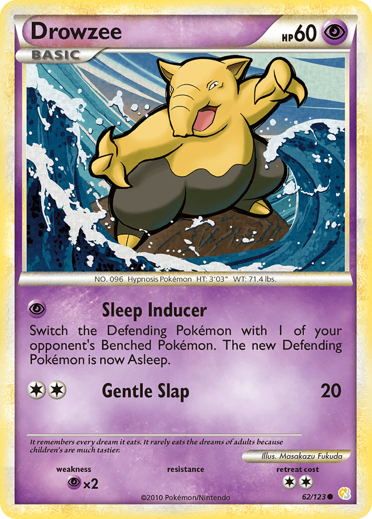 Drowzee Pokémon card