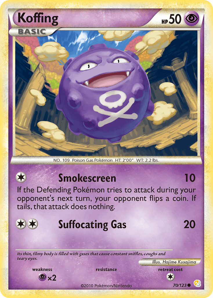 Koffing Pokémon card