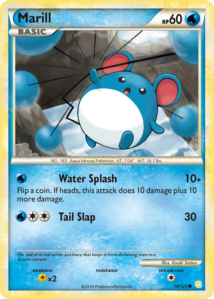 Marill Pokémon card
