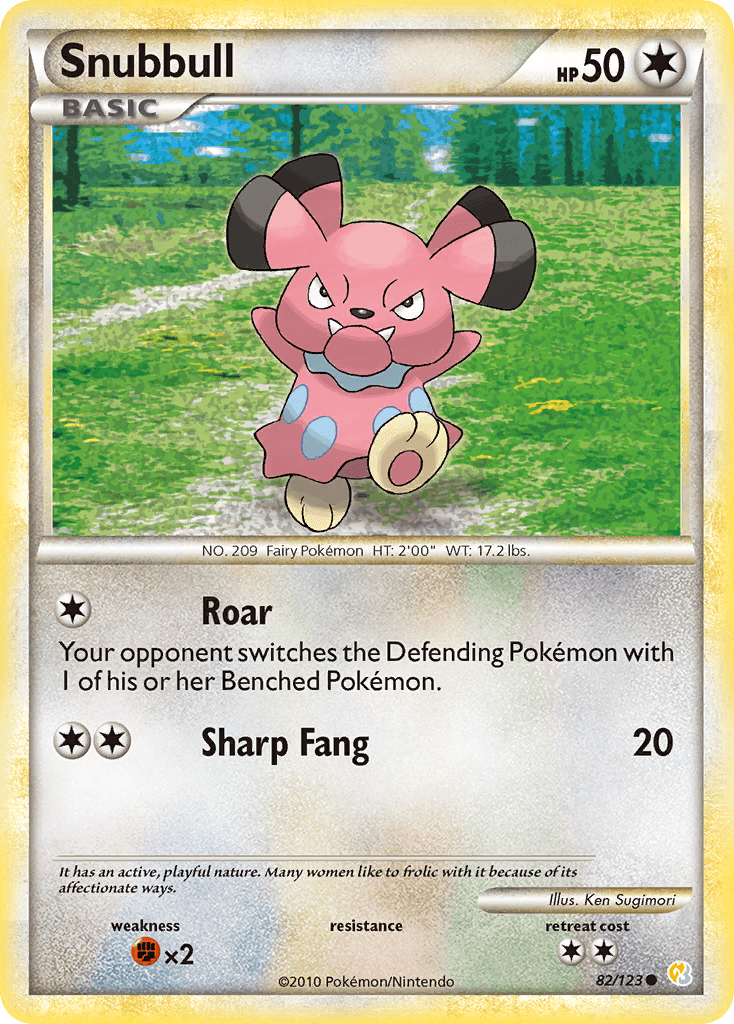Snubbull Pokémon card