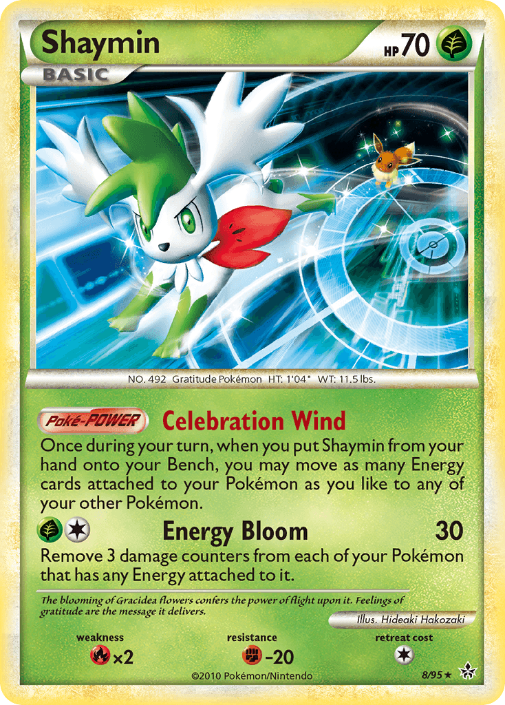 Shaymin Pokémon card