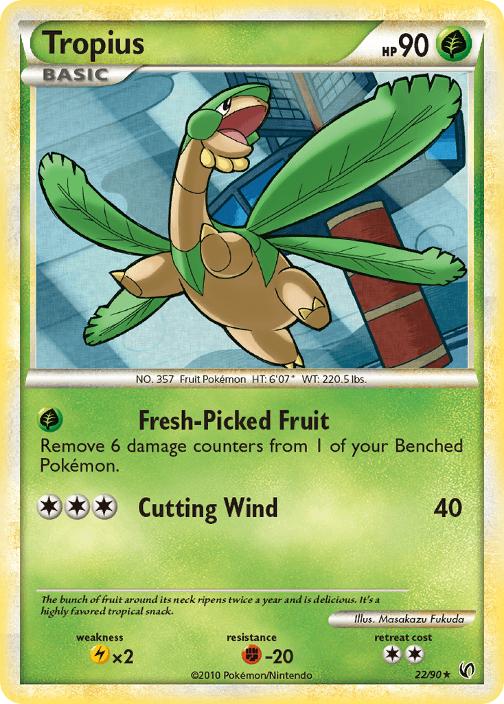Tropius Pokémon card