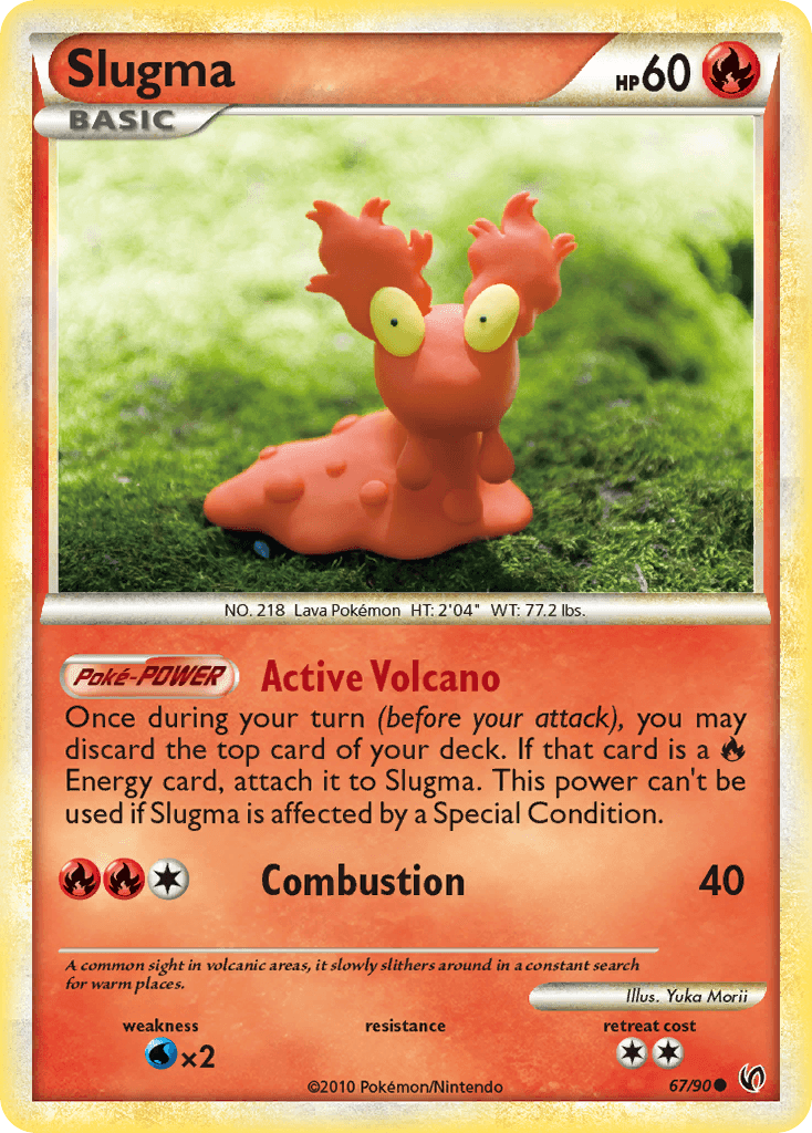 Slugma Pokémon card