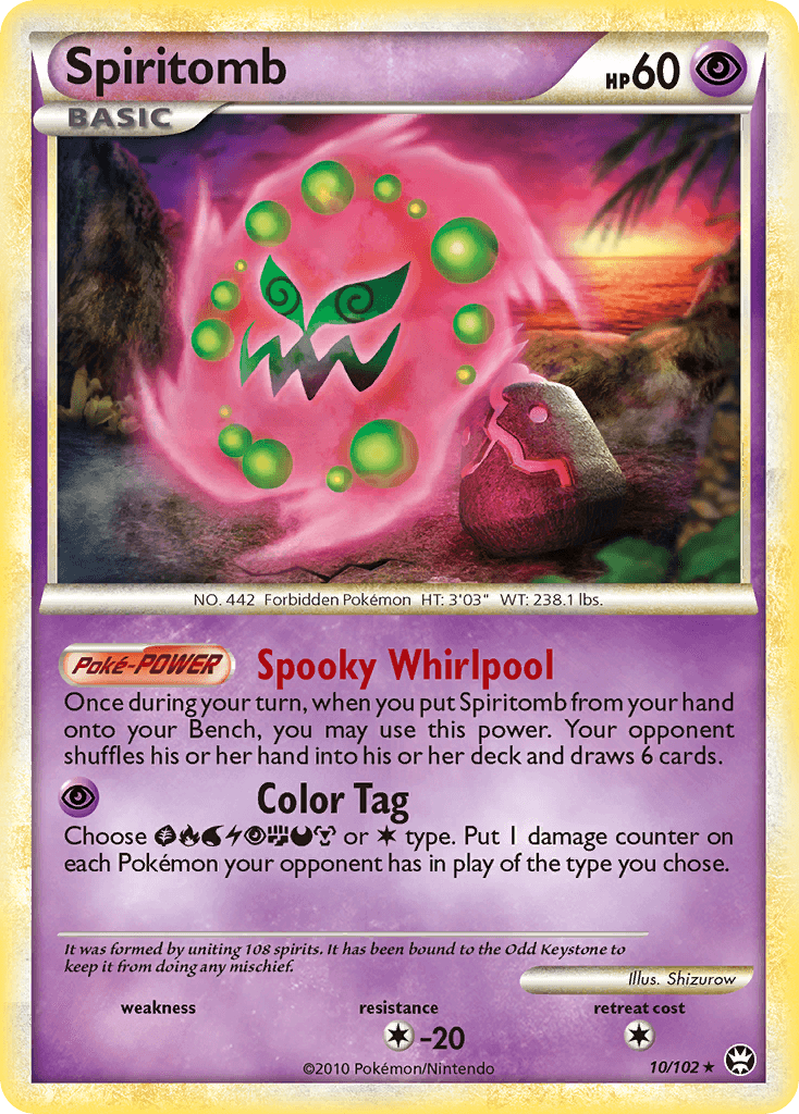 Spiritomb Pokémon card