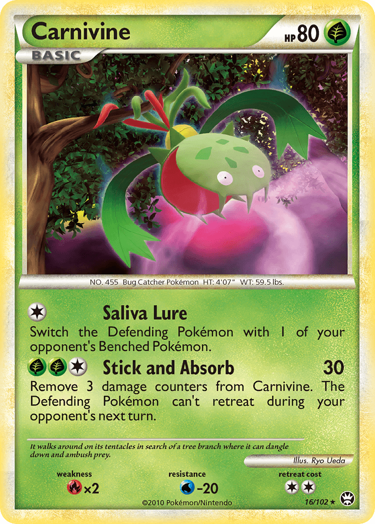 Carnivine Pokémon card