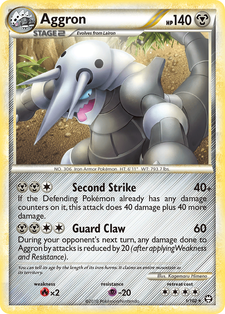 Aggron Pokémon card