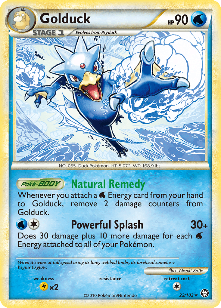 Golduck Pokémon card