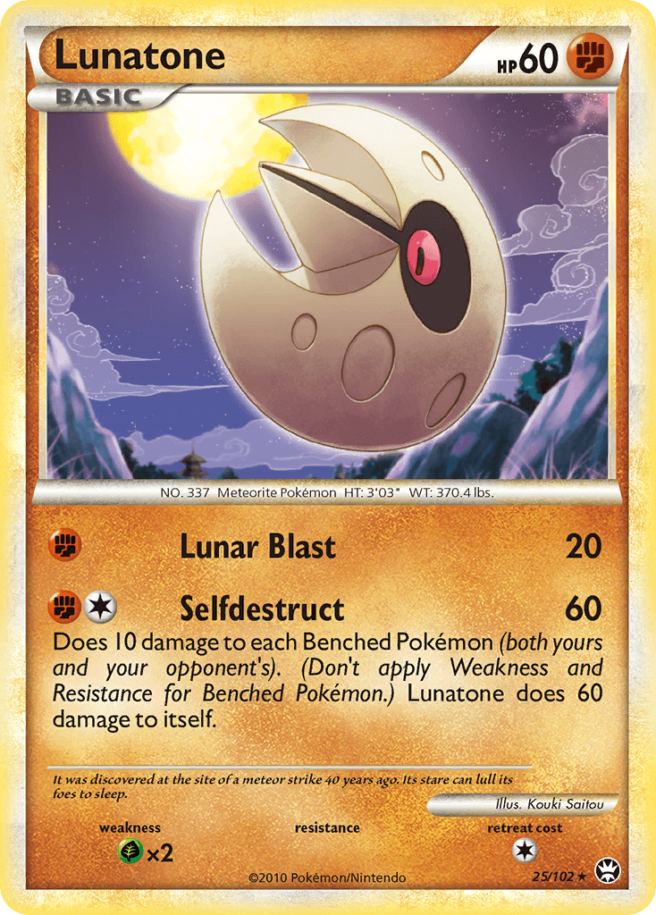 Lunatone Pokémon card