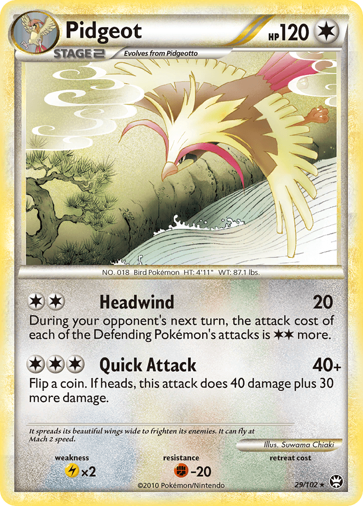 Pidgeot Pokémon card