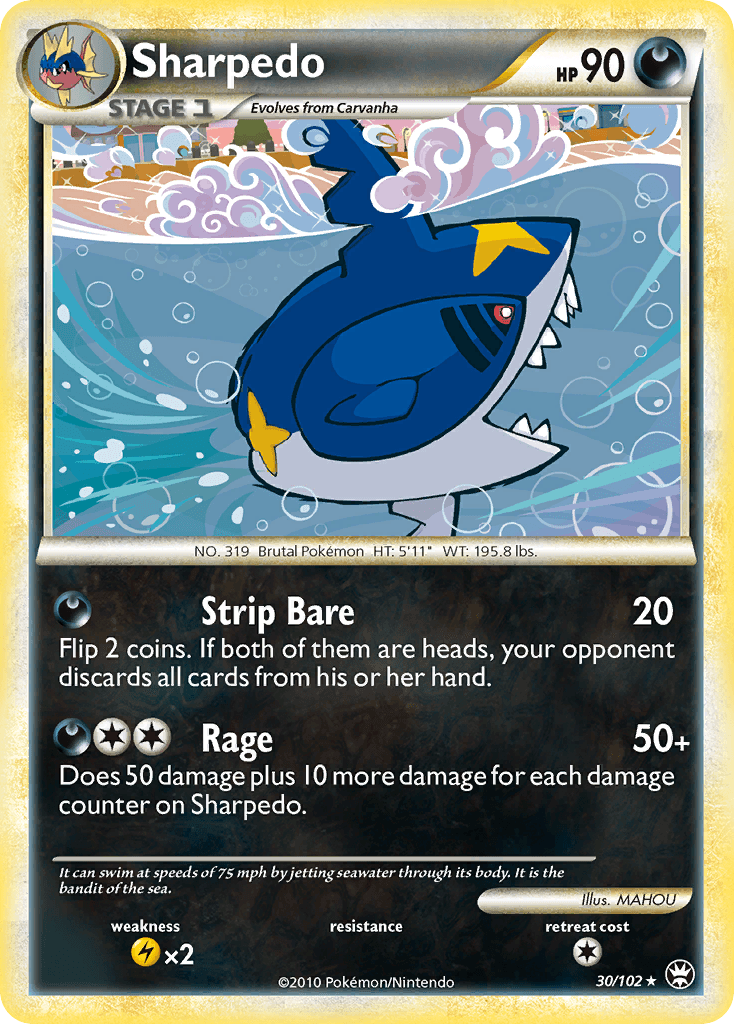 Sharpedo Pokémon card