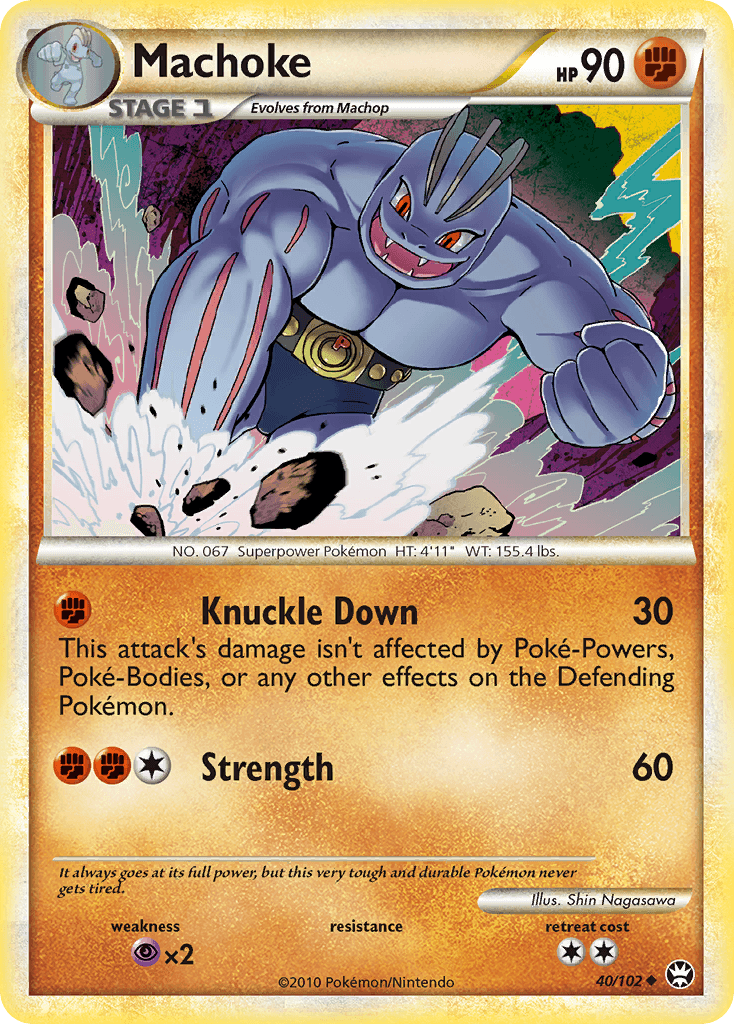 Machoke Pokémon card