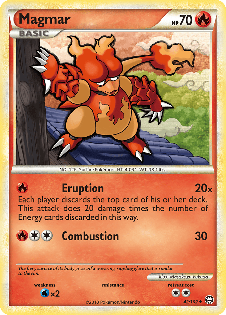 Magmar Pokémon card
