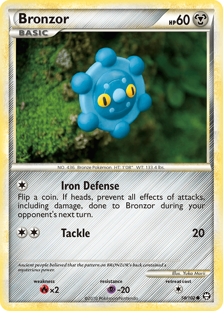 Bronzor Pokémon card