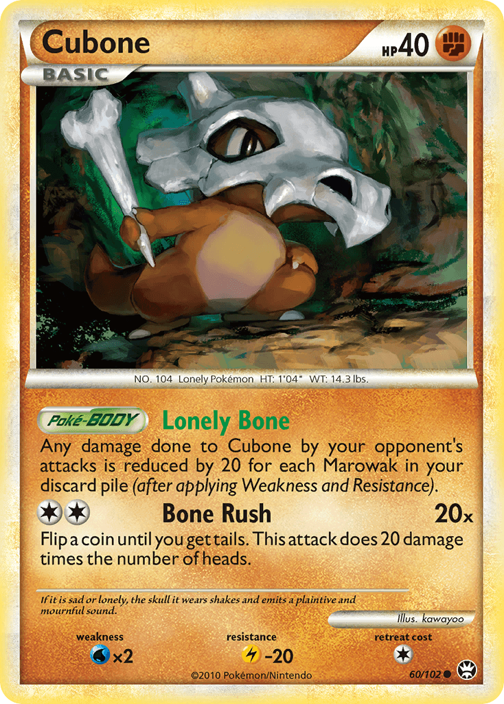Cubone Pokémon card