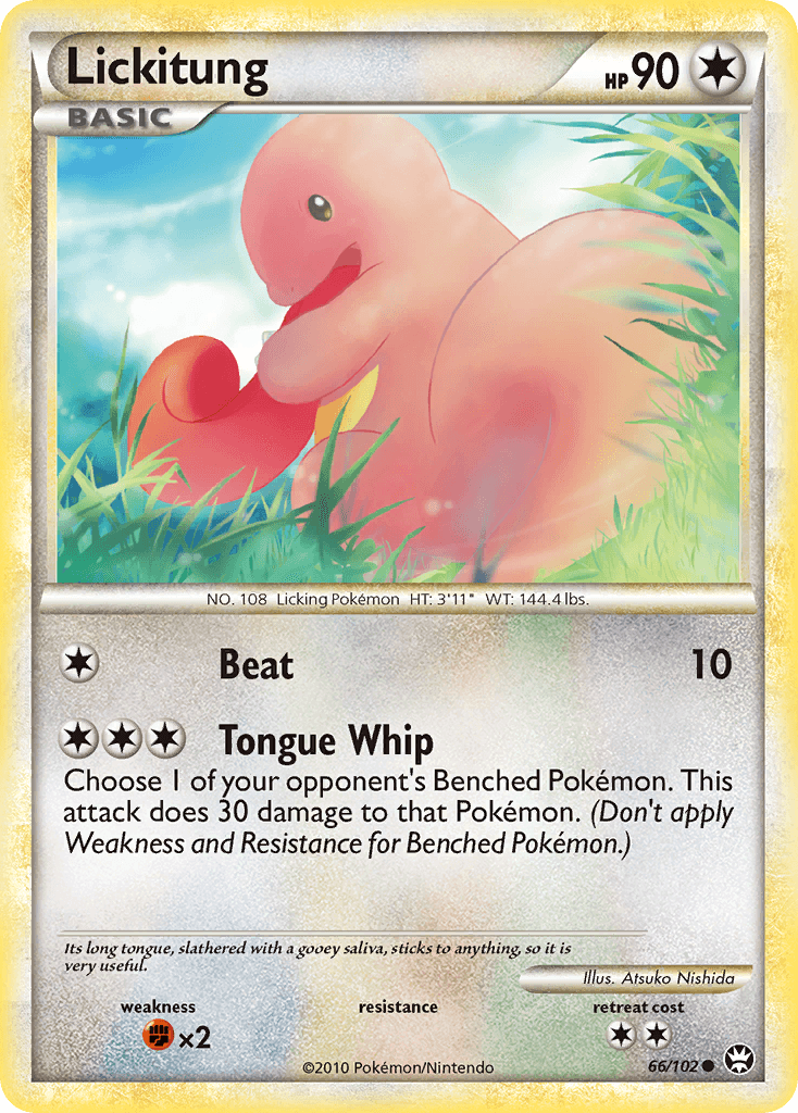 Lickitung Pokémon card