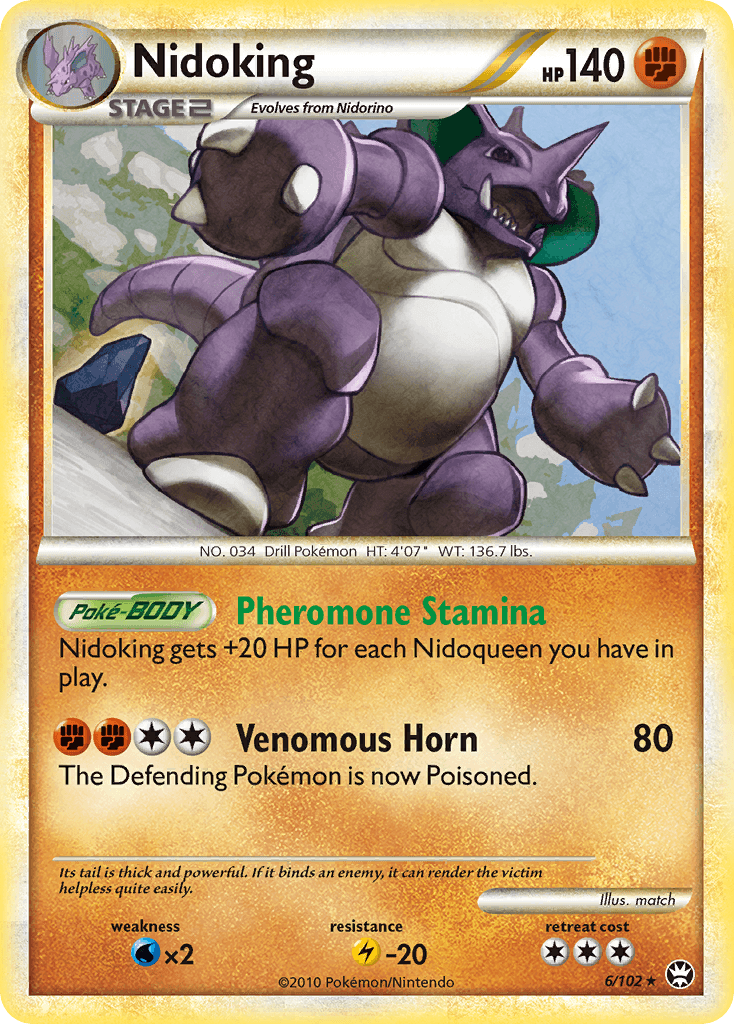 Nidoking Pokémon card
