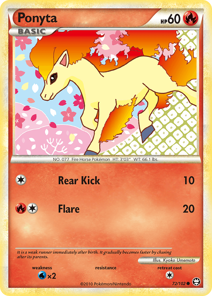 Ponyta Pokémon card