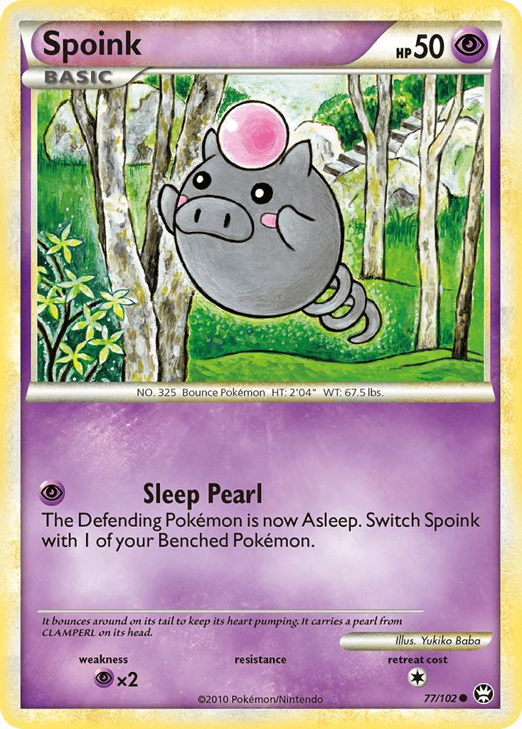 Spoink Pokémon card