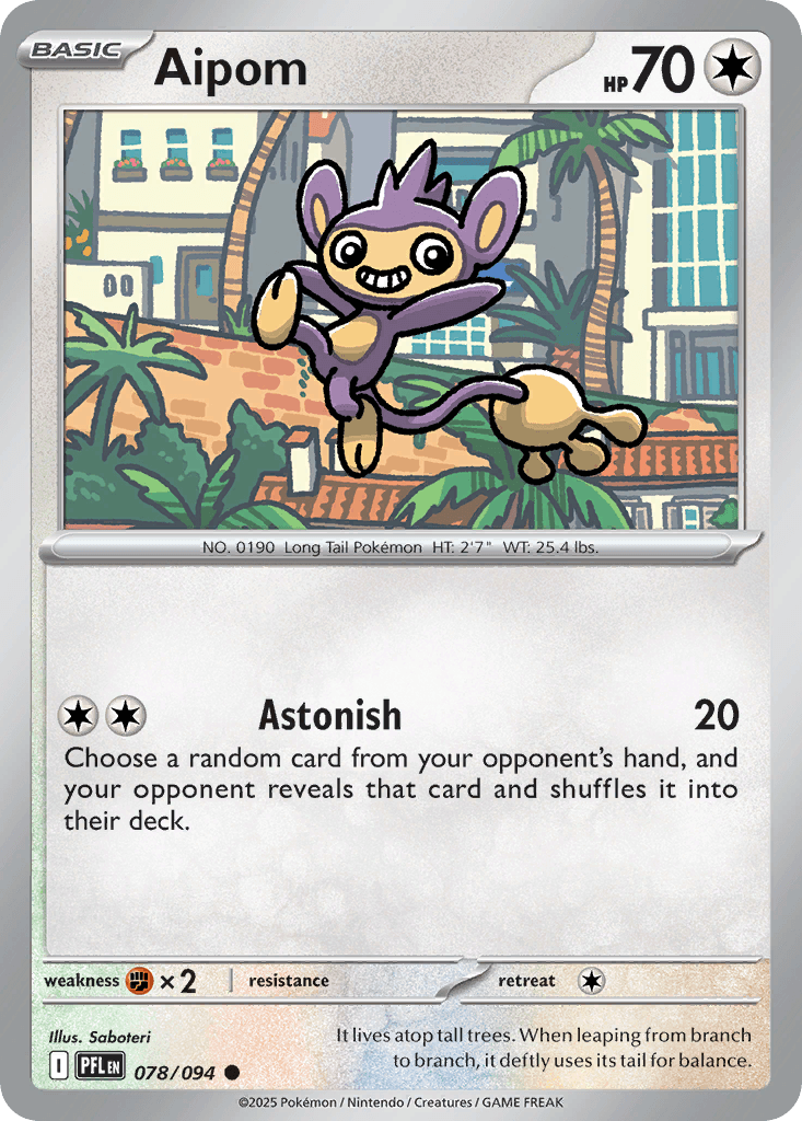 Aipom — Colorless type