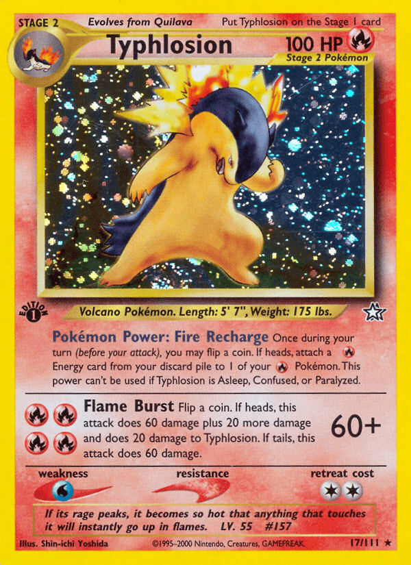 Typhlosion Pokémon card