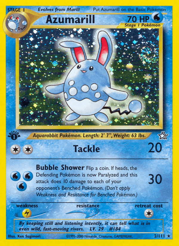 Azumarill Pokémon card