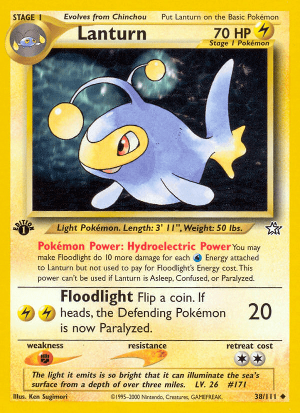 Lanturn Pokémon card