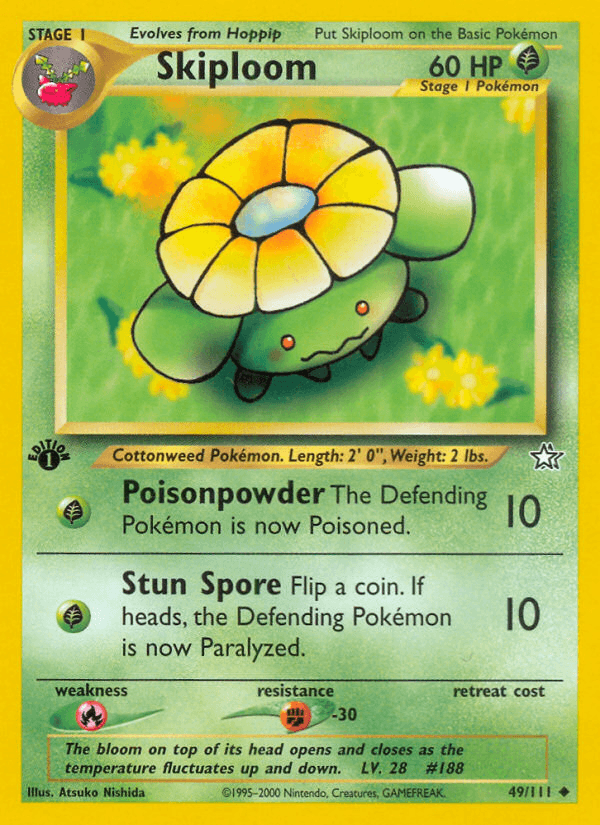 Skiploom Pokémon card