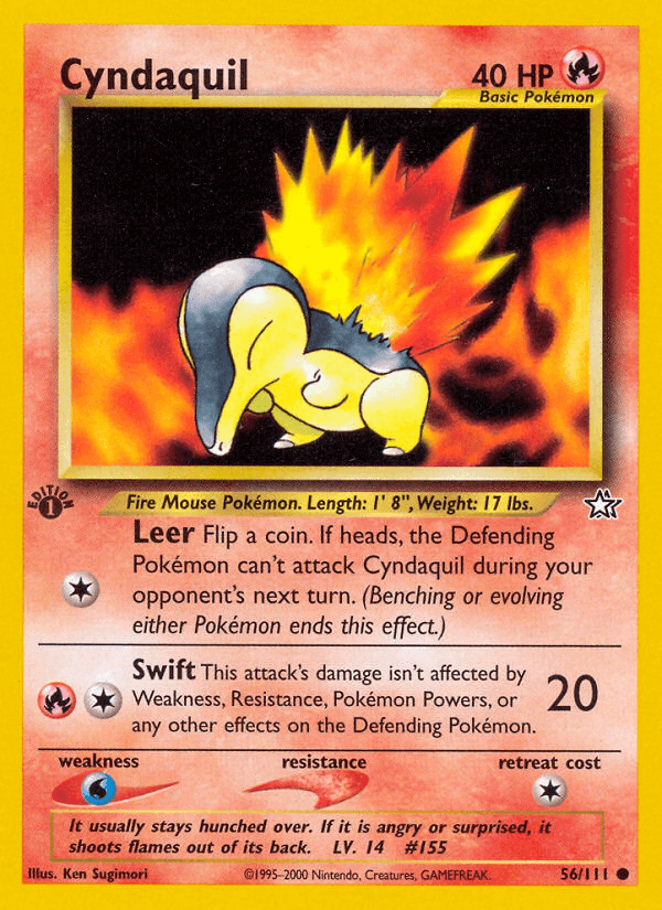 Cyndaquil Pokémon card