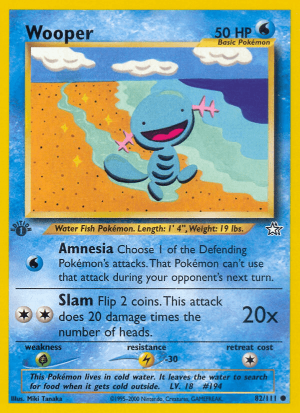 Wooper Pokémon card