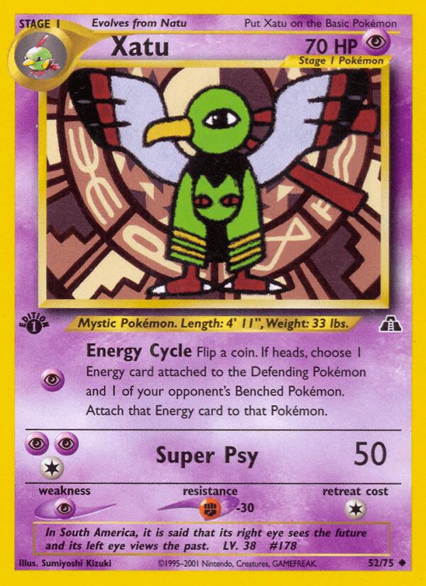 Xatu Pokémon card