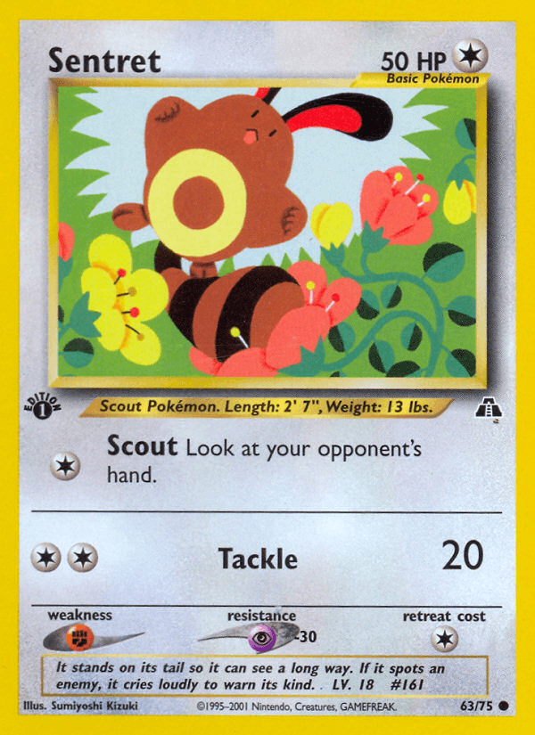 Sentret Pokémon card