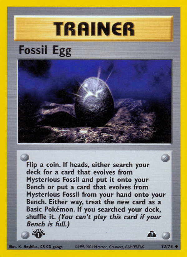 Fossil Egg Pokémon card