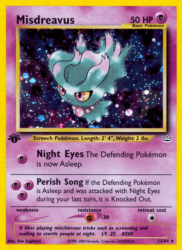Misdreavus Pokémon card