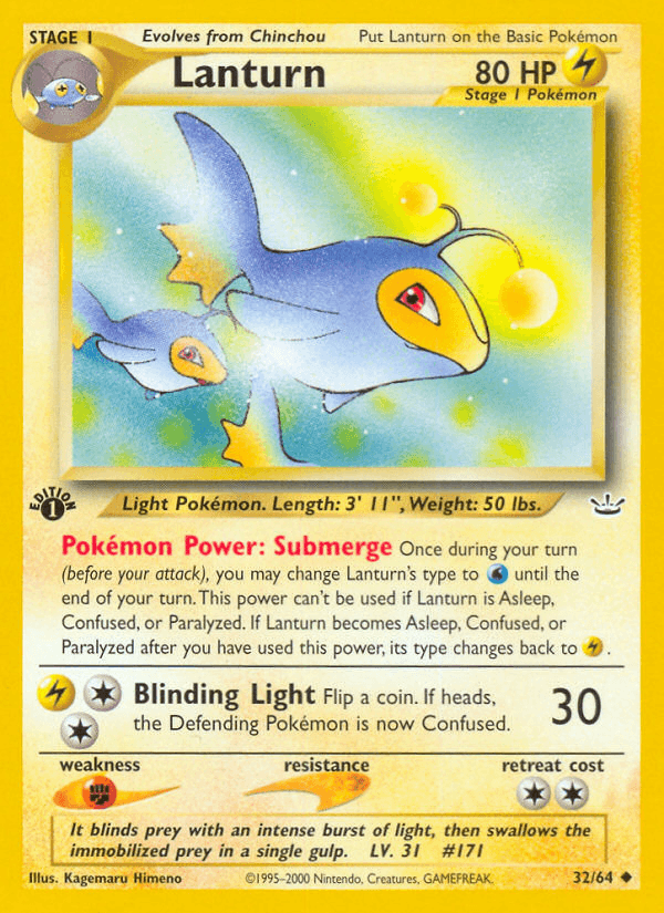 Lanturn Pokémon card