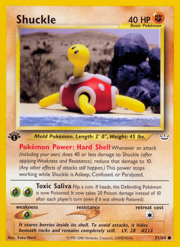 Shuckle Pokémon card