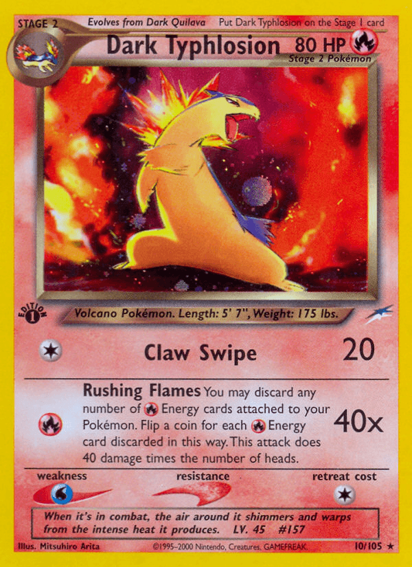 Dark Typhlosion Pokémon card