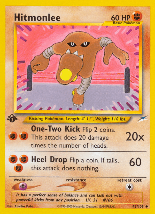 Hitmonlee Pokémon card