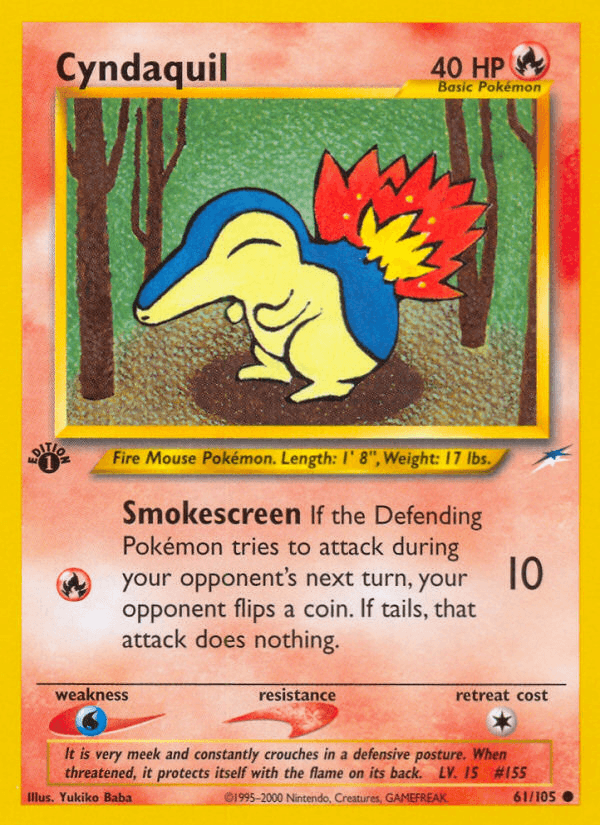 Cyndaquil Pokémon card
