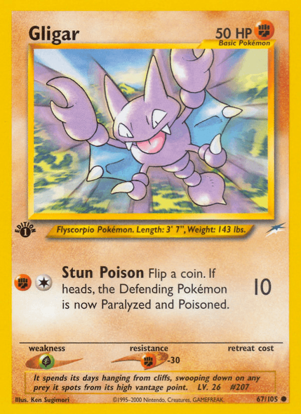 Gligar Pokémon card