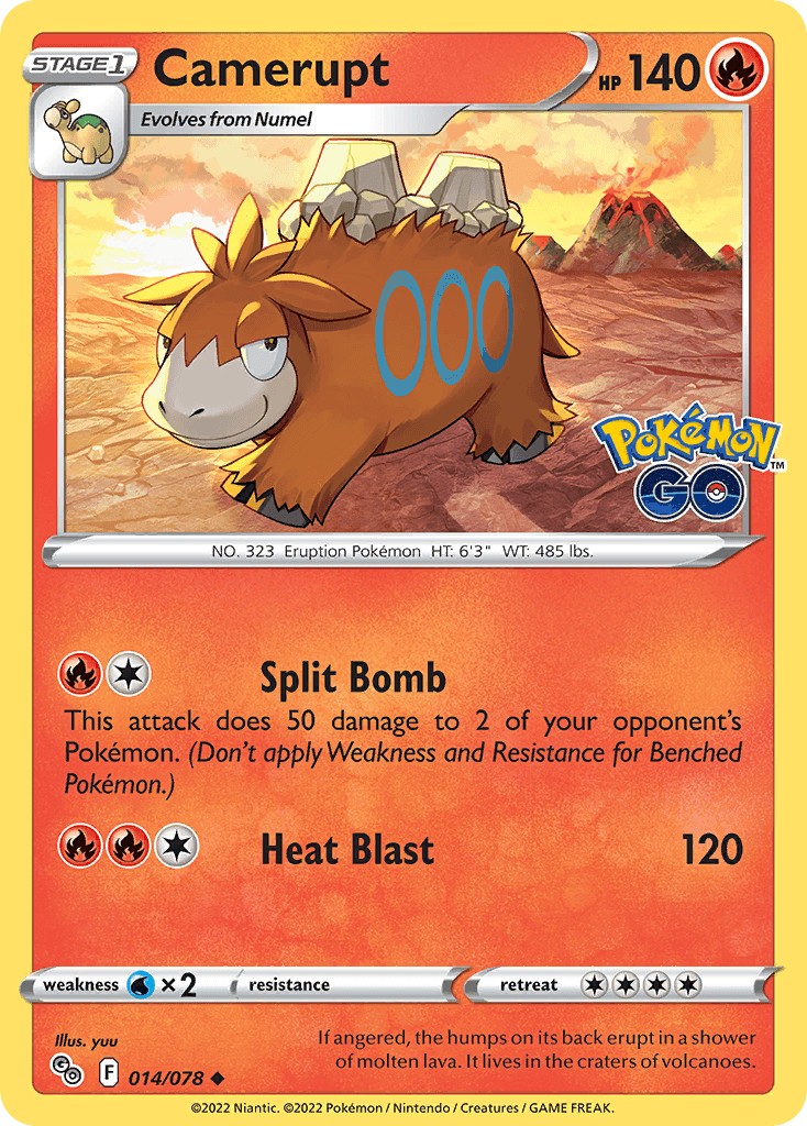 Camerupt Pokémon card