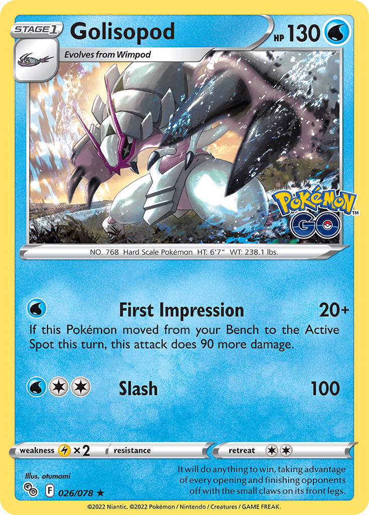 Golisopod Pokémon card