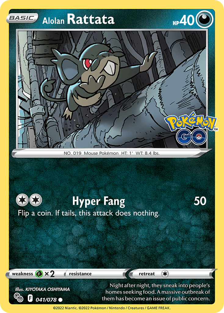 Alolan Rattata Pokémon card