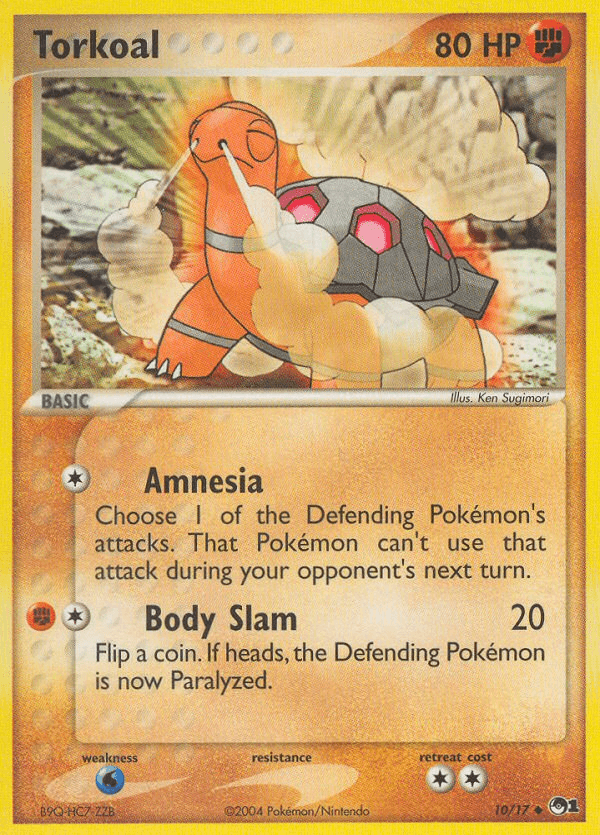 Torkoal Pokémon card
