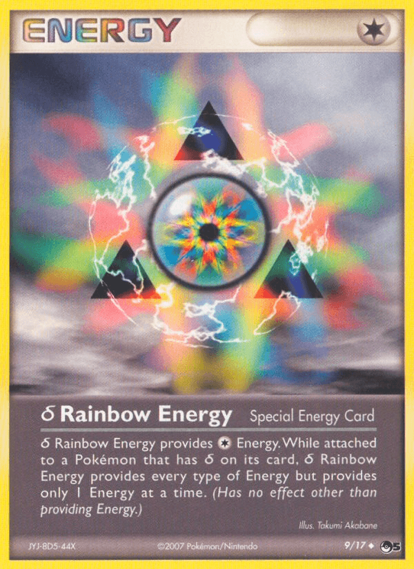 δ Rainbow Energy Pokémon card