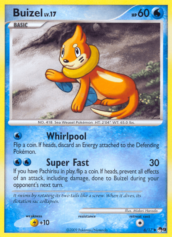 Buizel Pokémon card