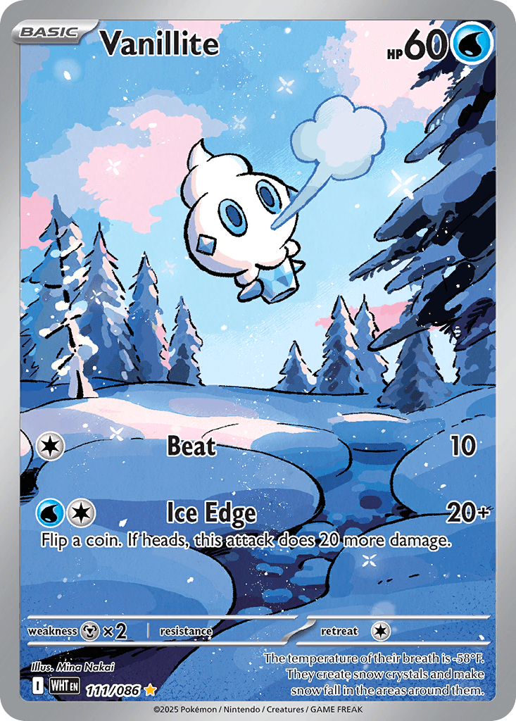 Vanillite Pokémon card