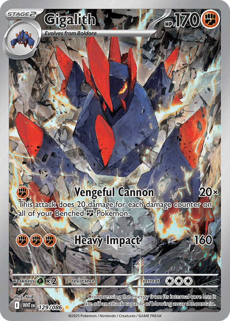 Gigalith Pokémon card