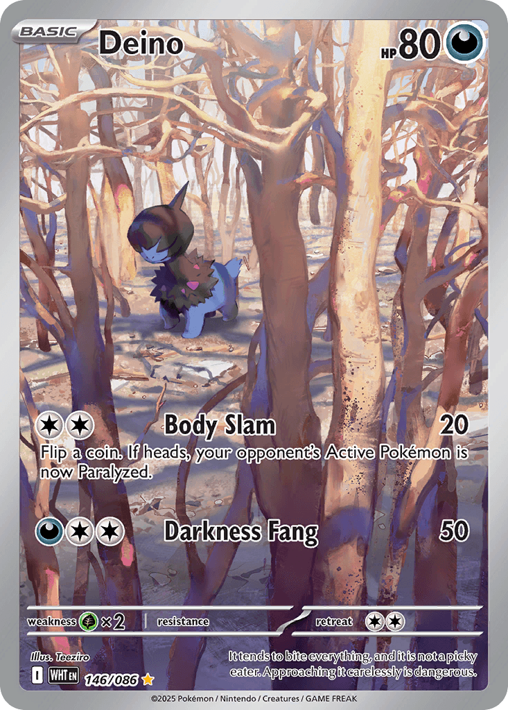 Deino Pokémon card